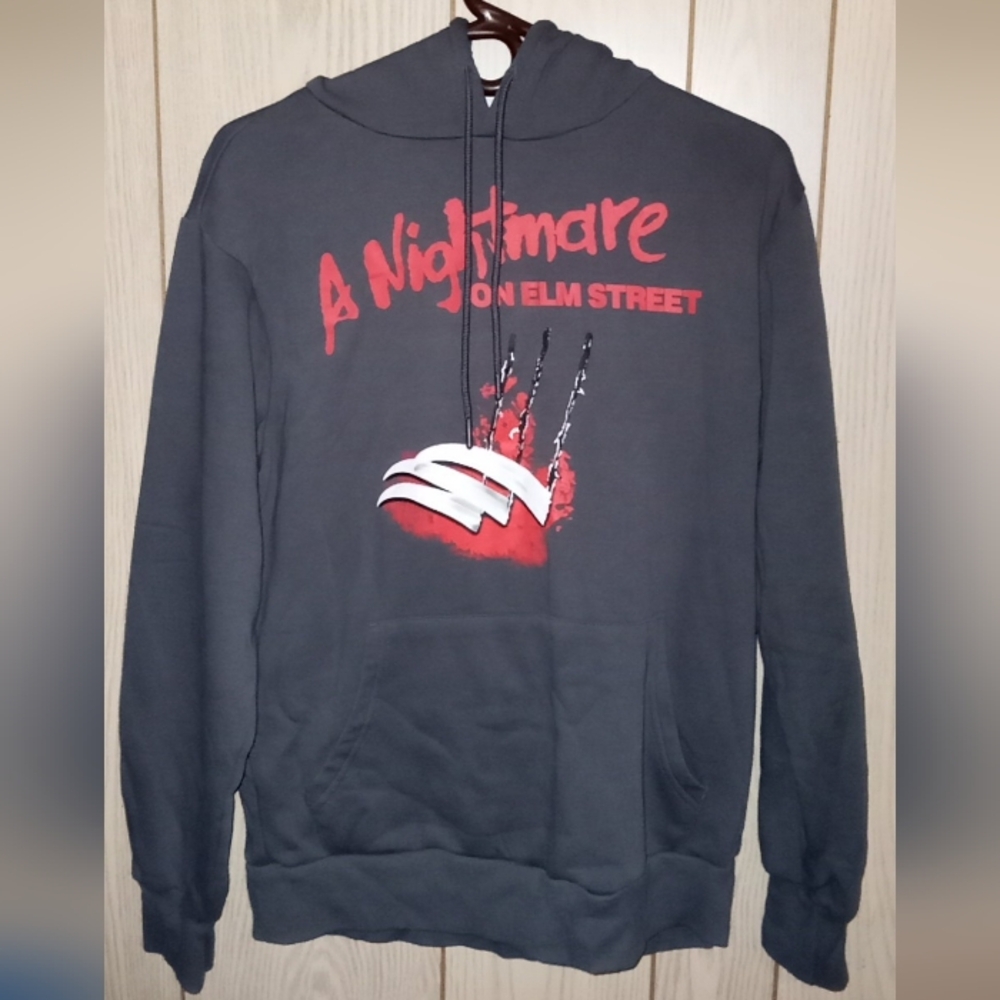 A Nightmare On Elm Street Hoodie Pullover Sweatshirt Freddy Krueger Mens M NWT